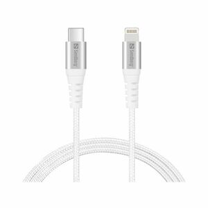 Sandberg USB-C PD to Lightning MFI 1M - adatkábel (136-25) fehér kép