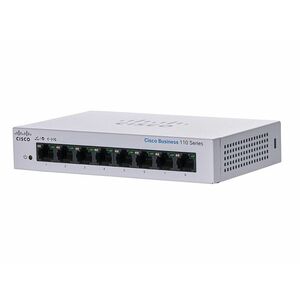 Cisco CBS110 unmanaged 8-portos gigabit switch (CBS110-8T-D-EU) szürke kép