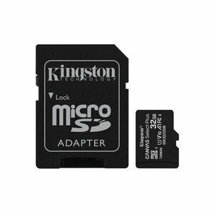 Kingston 32GB MicroSDHC Memóriakártya + Adapter (SDCS2/32GB) kép