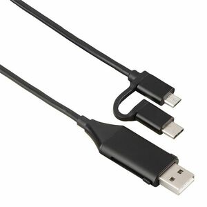 Hama 4in1 Adatkábel USB/USB Type-C, Micro USB + OTG funkció (135745) kép