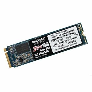 KINGMAX Zeus PX3480 M.2 PCIe NVMe x4 SSD, 256GB (KMPX3480-256G) kép