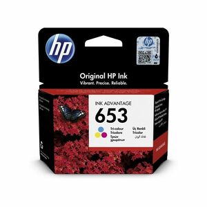 HP 653 ink advantage tintapatron (3YM74AE) háromszínű kép