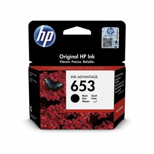 HP 653 ink advantage tintapatron (3YM75AE) fekete kép