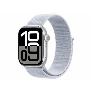 Apple Watch Series 10 GPS (MWWD3QH/A) - 42mm Silver Alu Case with Blue Cloud Sport Loop kép