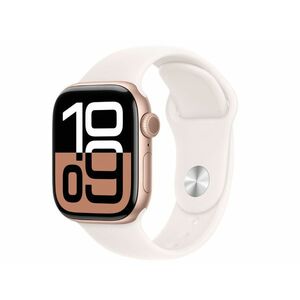 Apple Watch Series 10 Cellular (MWX93QH/A) - 42mm Rose Gold Alu Case with Light Blush Sport Band - S/M kép