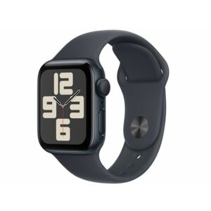 Apple Watch SE2 v3 GPS 44mm (MXEK3QH/A) éjfekete alumíniumtok, éjfekete sportszíj M/L kép