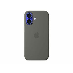 Apple iPhone 16 Accessory (MYY33ZM/A) Silicone Case with MagSafe - Stone Gray kép