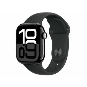 Apple Watch Series 10 GPS (MWWF3QH/A) - 42mm Jet Black Alu Case with Black Sport Band - M/L kép