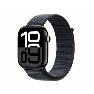 Apple Watch Series 10 GPS (MWWP3QH/A) - 46mm Jet Black Alu Case with Black Sport Band - S/M kép