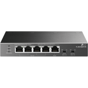 TP-LINK Switch 5x1000Mbps(1xPOE++/4xPOE+) Fémházas, TL-SG1005P-PD kép