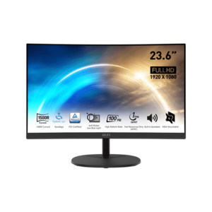 MSI PRO MP2412C 23, 6 FHD VA Ívelt üzleti monitor (9S6-3PA9CT-026) fekete kép