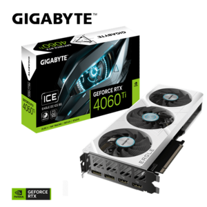 GIGABYTE nVIDIA RTX 4060 Ti 8GB DDR6 OC Videokártya (GV-N406TEAGLEOC ICE-8GD) kép