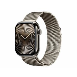 Apple Watch Series 10 Cellular (MWXF3QH/A) - 42mm Natural Titanium Case with Natural Milanese Loop kép