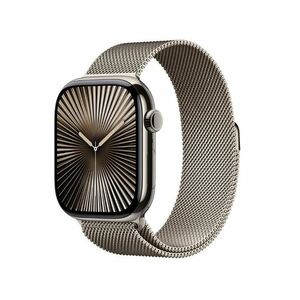 Apple Watch Series 10 Cellular (MWYC3QH/A) - 46mm Natural Titanium Case with Natural Milanese Loop - M/L kép