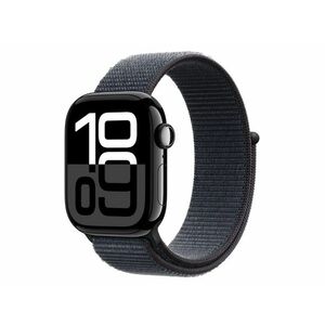 Apple Watch Series 10 GPS (MWWG3QH/A) - 42mm Jet Black Alu Case with Ink Sport Loop kép