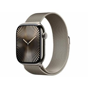 Apple Watch Series 10 Cellular (MC7Q4QH/A) - 46mm Natural Titanium Case with Natural Milanese Loop - S/M kép