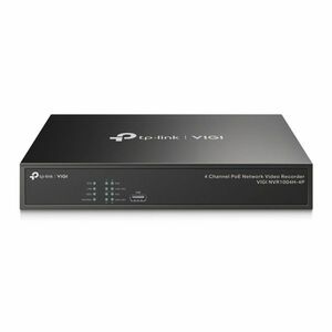 TP-LINK VIGI 4 csatornás POE+ Video Recorder (VIGI NVR1004H-4P) kép