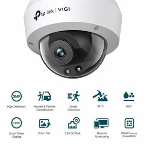 TP-LINK VIGI C230I(2.8mm) kültéri/beltéri éjjellátó 3MP IP Kamera kép