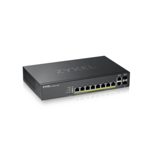 ZYXEL Switch 8x1000Mbps (8xPOE) + 2xGigabit kombó SFP, Menedzselhető Rackes, GS220-10HP-EU0101F kép