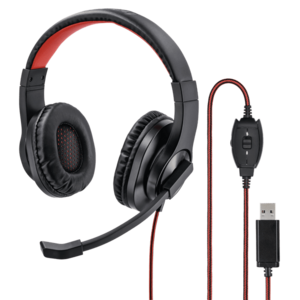 HAMA HS-USB400 PC-headset (139927) fekete kép