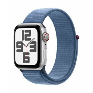 Apple Watch SE2 v2 GPS + Cellular 40mm (MRGQ3QH/A) EZÜST ALUMÍNIUMTOK, TÉLKÉK SPORTPÁNT kép