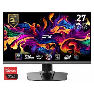 MSI MPG 271QRX QD-OLED 26, 5 WQHD 360Hz OLED gaming monitor kép