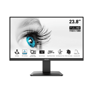 MSI PRO MP2412 24 FHD VA 100Hz üzleti monitor (9S6-3BA9CH-042) fekete kép