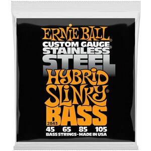 Ernie Ball 2843 Hybrid Slinky Stainless Steel Electric Bass 45-105 kép