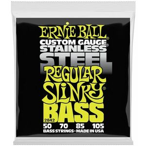 Ernie Ball 2842 Regular Slinky Stainless Steel Electric Bass 50-105 kép