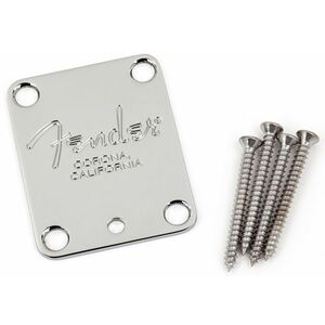 Fender 4-Bolt American Series Guitar Neck Plate with Fender Corona Sta kép