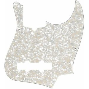 Fender Pickguard, Jazz Bass, 10-Hole Mount, Aged White Pearl, 4-Ply kép