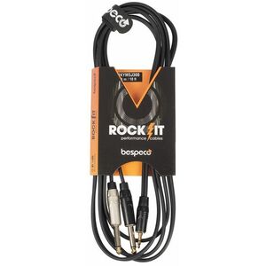 Bespeco ROCKIT Interlink Cable Jack 3, 5 TRS - 2x Jack Mono 3 m kép