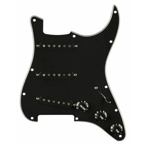 Fender Pre-Wired Strat Pickguard, Pure Vintage '59 w/RWRP Middle, Blac kép