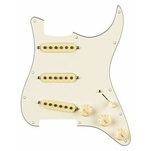 Fender Pre-Wired Strat Pickguard, Eric Johnson Signature, Parchment 11 kép