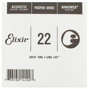 Elixir Nanoweb Phosphor Bronze Single .022" kép