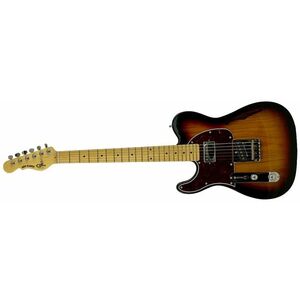 G&L Tribute ASAT Classic Bluesboy Semi-Hollow Lefty 3-Tone Sunburst MP kép