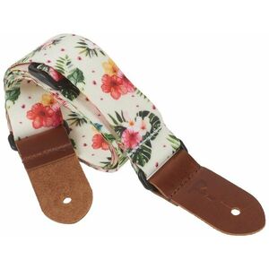 Perri's Leathers 7671 Ukulele Strap White Flowers kép