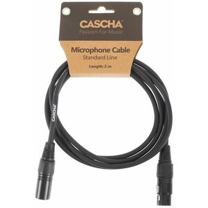 Cascha Standard Line Mic Cable Black 2m kép