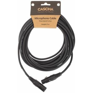 Cascha Standard Line Mic Cable Black 9m kép