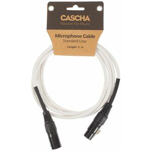 Cascha Standard Line Mic Cable White 2m kép