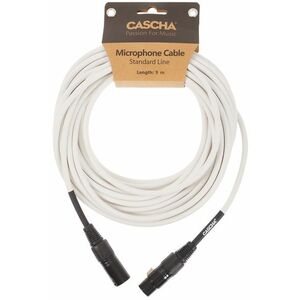 Cascha Standard Line Mic Cable White 9m kép