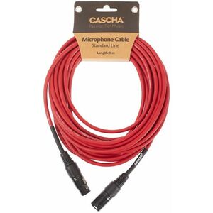 Cascha Standard Line Mic Cable Red 9m kép