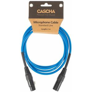 Cascha Standard Line Mic Cable Blue 2m kép