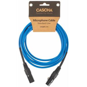 Cascha Standard Line Mic Cable Blue 3m kép