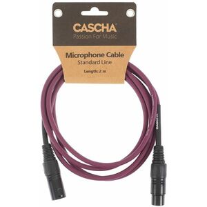 Cascha Standard Line Mic Cable Purple 2m kép