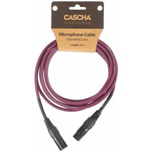 Cascha Standard Line Mic Cable Purple 3m kép