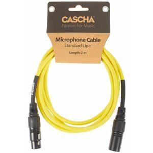 Cascha Standard Line Mic Cable Yellow 2m kép