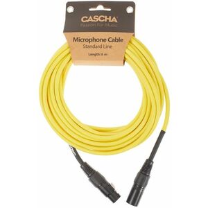 Cascha Standard Line Mic Cable Yellow 6m kép