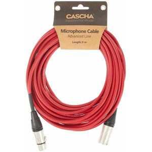 Cascha Advanced Line Mic Cable Red 9m kép