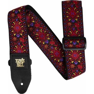 Ernie Ball Classic Jacquard Guitar/Bass Strap - Crimson Royal Bloom kép